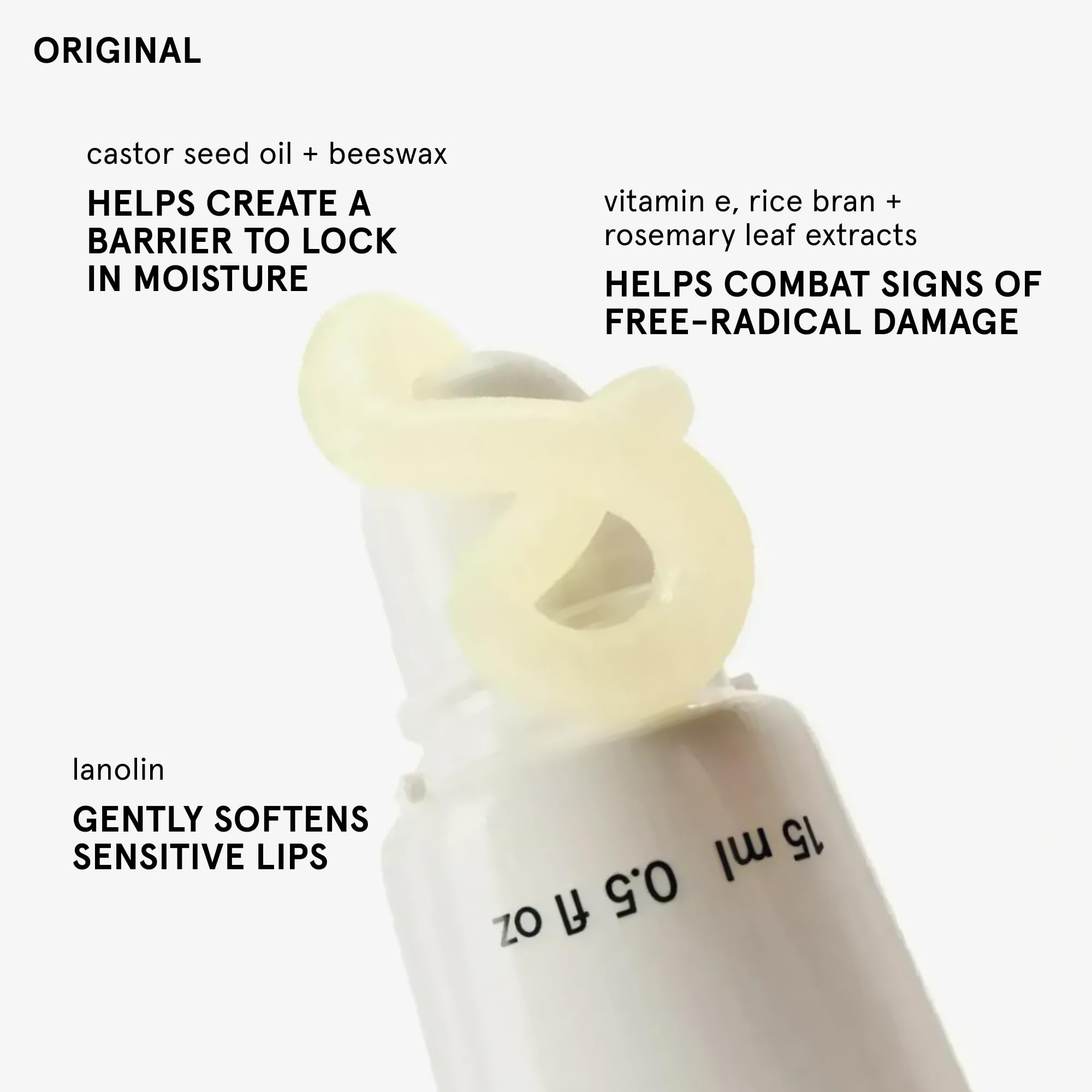 Glossier Balm Dotcom Hydrating Lip Balm - Universal Salve, Up to 12Hr Moisture - Lanolin, Beeswax & Castor Oil for Dry Lips, Cuticles & Skin - Original, Clear Fragrance-Free, 15ml GlossierAu supplements