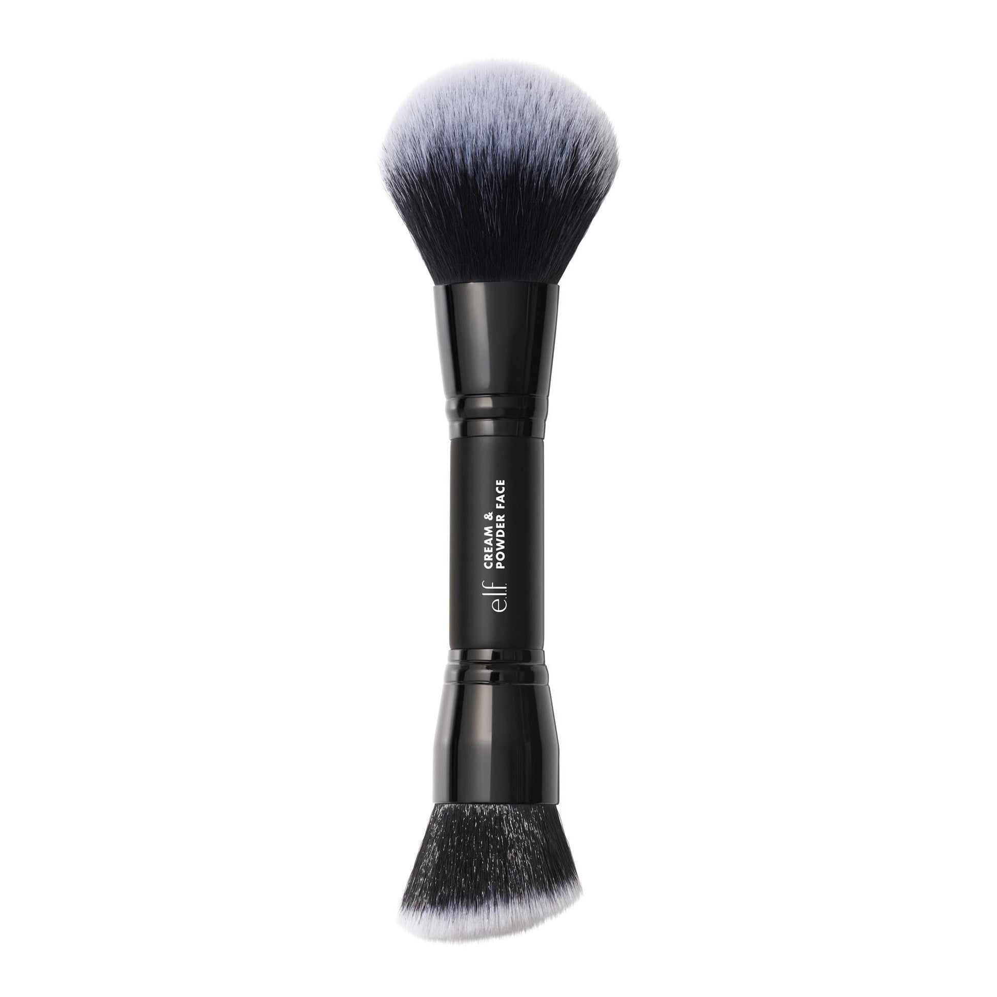 e.l.f. Dual-Ended Cream + Powder Brush, Two-in-One Makeup Brush For Creating A Gorgeous, Airbrushed-looking Complexion, Vegan & Cruelty-free e.l.f.Au supplements