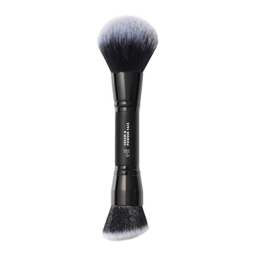 e.l.f. Dual-Ended Cream + Powder Brush, Two-in-One Makeup Brush For Creating A Gorgeous, Airbrushed-looking Complexion, Vegan & Cruelty-free e.l.f.Au supplements