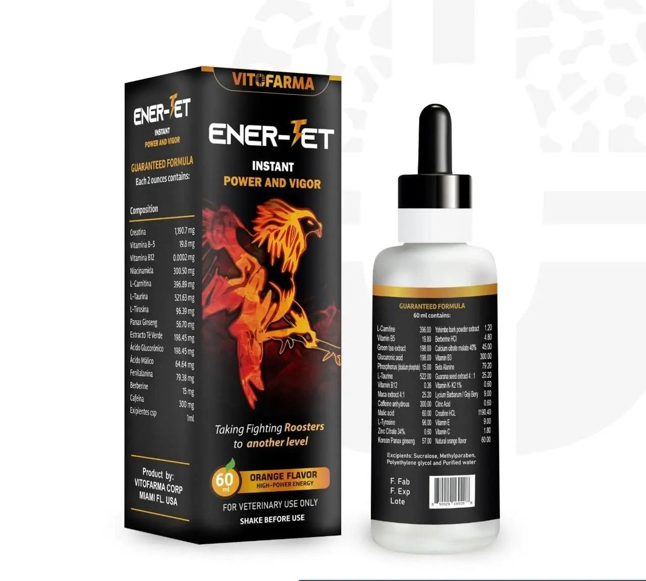 VITOFARMA Ener-Jet Energy Booster for Rooster Natural Multivitamin - Liquid 60 ml VITOFARMAAu supplements