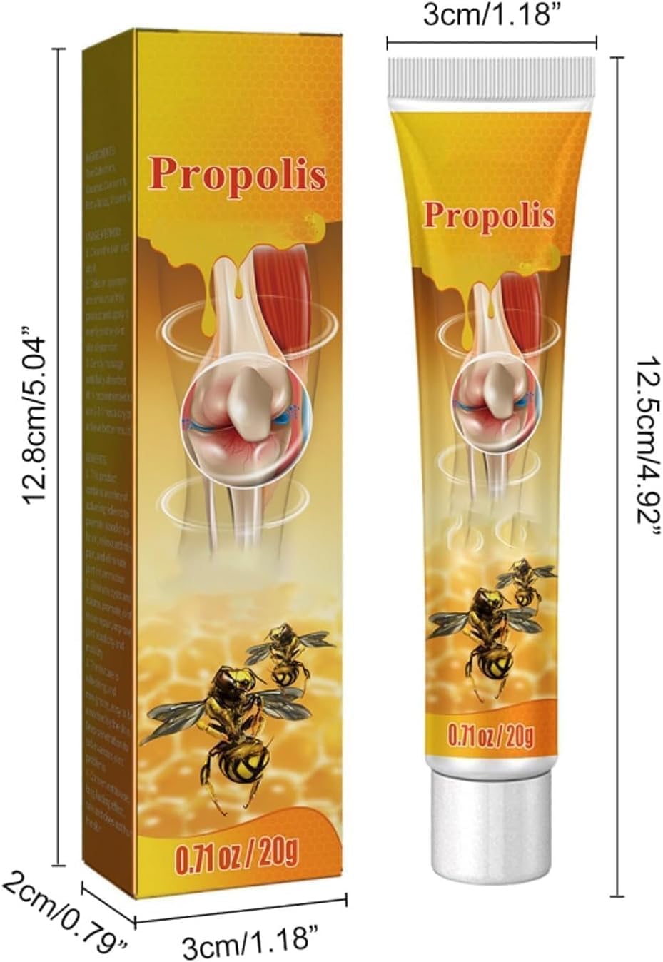 Bee Venom Relief Cream, Bone & Joint Gel, Beevenom New Zealand Bee Venom Professional Gel, Propolis Professional Gel Joint Cream （3PCS） JeurLrokAu supplements