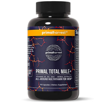 Primal Harvest Total Male+ Multivitamin for Men Vitamins, Minerals and Herbal Support for Energy, Vitality, Immune Health Primal HarvestAu supplements