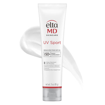 EltaMD UV Sport Sunscreen Lotion SPF 50 - Face and Body Sunscreen SPF 50, Water & Sweat Resistant