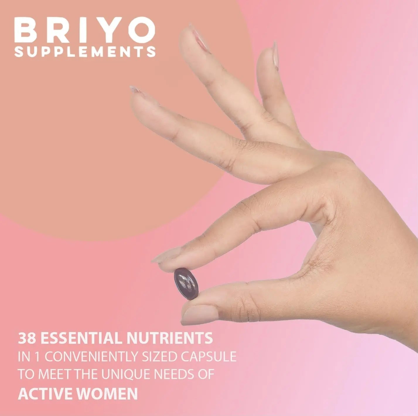 Briyosis All Around Women - 38 nutrients (Essential Vitamins, Minerals, Natural extracts, Amino acids, Primrose Oil) - 90 Capsules BriyosisAu supplements