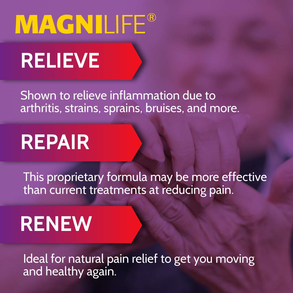 MagniLife Pain & Inflammation Relief Foam, 4 oz, Non-Greasy Arthritis Pain Reliever for Muscle, Joint, Knee, Hip, Back, Foot, Helps Ease Stiffness, Soreness, Swelling & Everyday Discomfort MagniLifeAu supplements