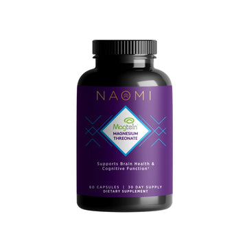 NAOMI Magnesium L-Threonate with 2,000mg Patented Magtein®, High Absorption Elemental Magnesium, Memory Supplement - Brain Health, Focus, Nerve Support, Heart Health, Natural Sleep Aid, 60 Veggie Caps NAOMIAu supplements