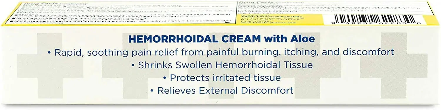 Globe Hemorrhoidal Cream, Phenylephrine HCl, Pramoxine with Aloe, Relief from Burning, Itching and Discomfort of Hemorrhoids, 1.8 Ounces GlobeAu supplements