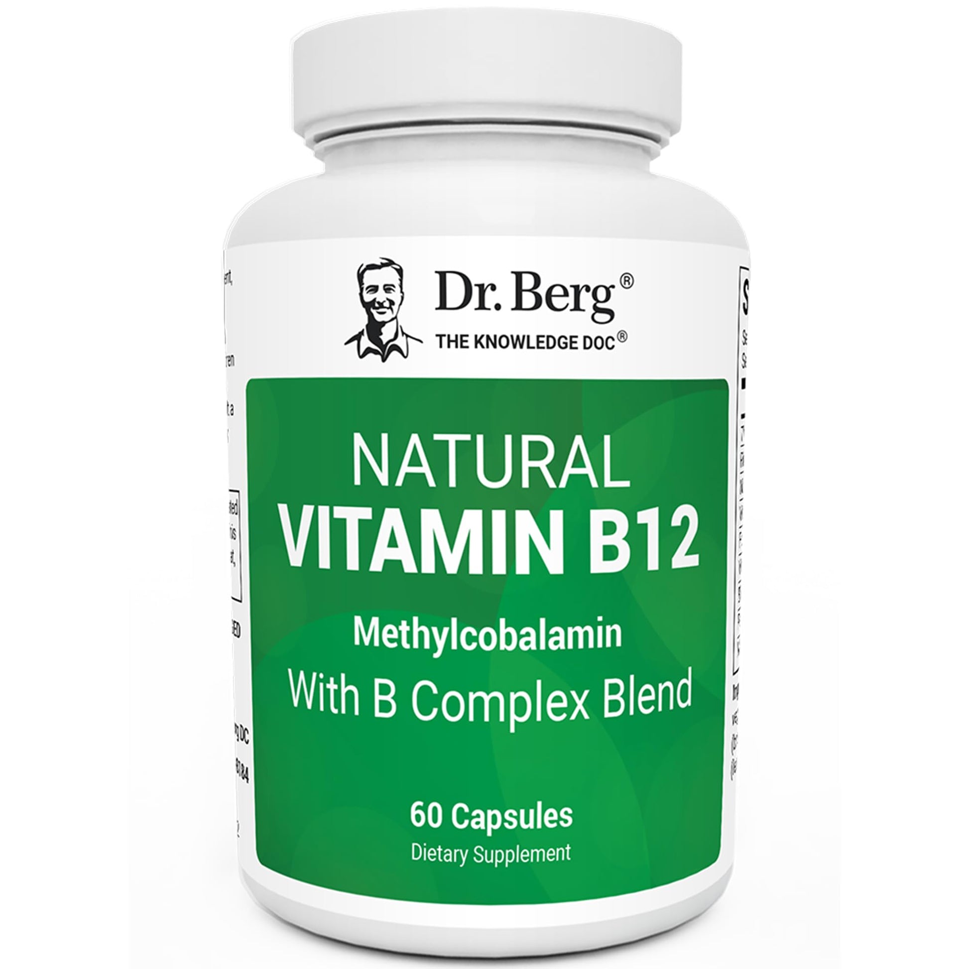 Dr. Berg Natural Vitamin B12 1000 mcg with B Complex Blend - Methylcobalamin B12 for Energy, Nerve Health, and Cognitive Function* - Methylated B12 with Folate - 60 Capsules (2-Month Supply) Dr. Berg NutritionalsAu supplements
