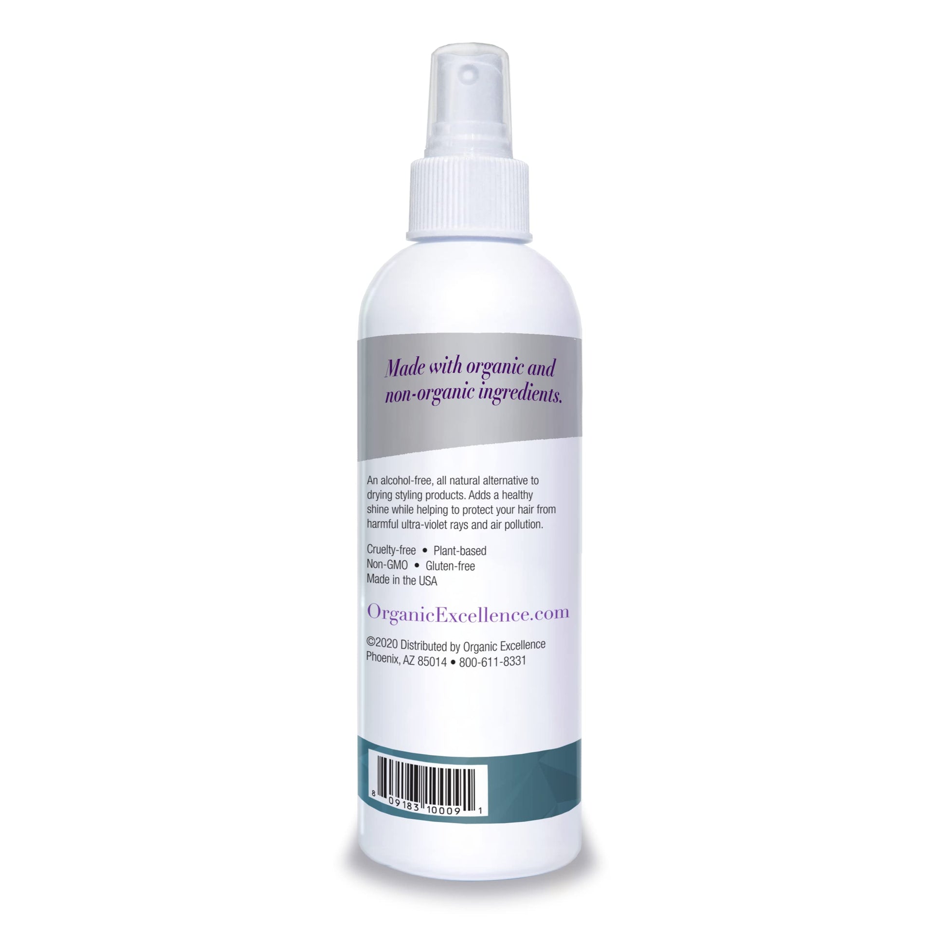 Organic Excellence Wild Mint Styling Spray, Alcohol-Free, pH Neutral, 8 Ounce Organic ExcellenceAu supplements