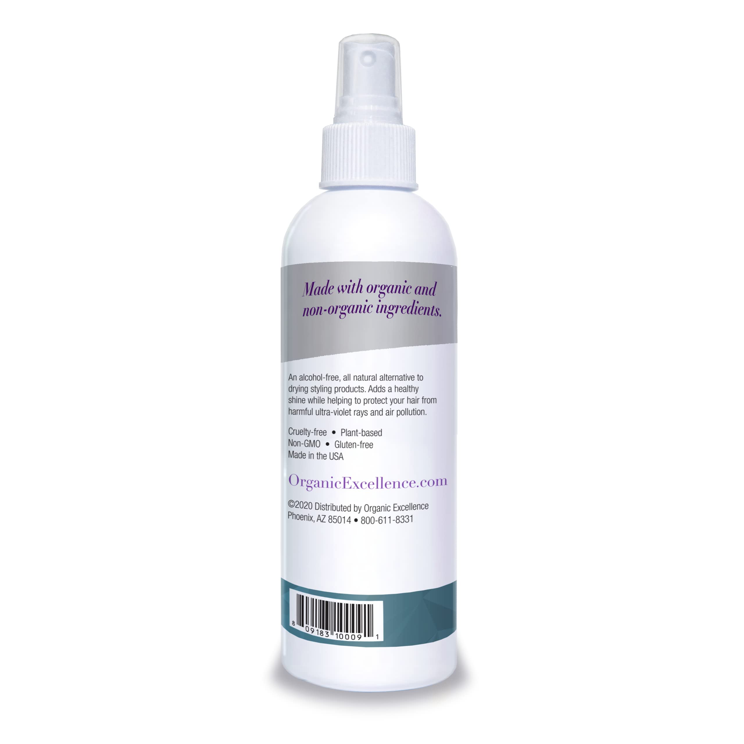 Organic Excellence Wild Mint Styling Spray, Alcohol-Free, pH Neutral, 8 Ounce Organic ExcellenceAu supplements