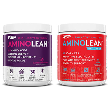 RSP NUTRITION AminoLean Pre Workout Energy (BlackBerry Pomegranate 30 Servings) RSP NUTRITIONAu supplements