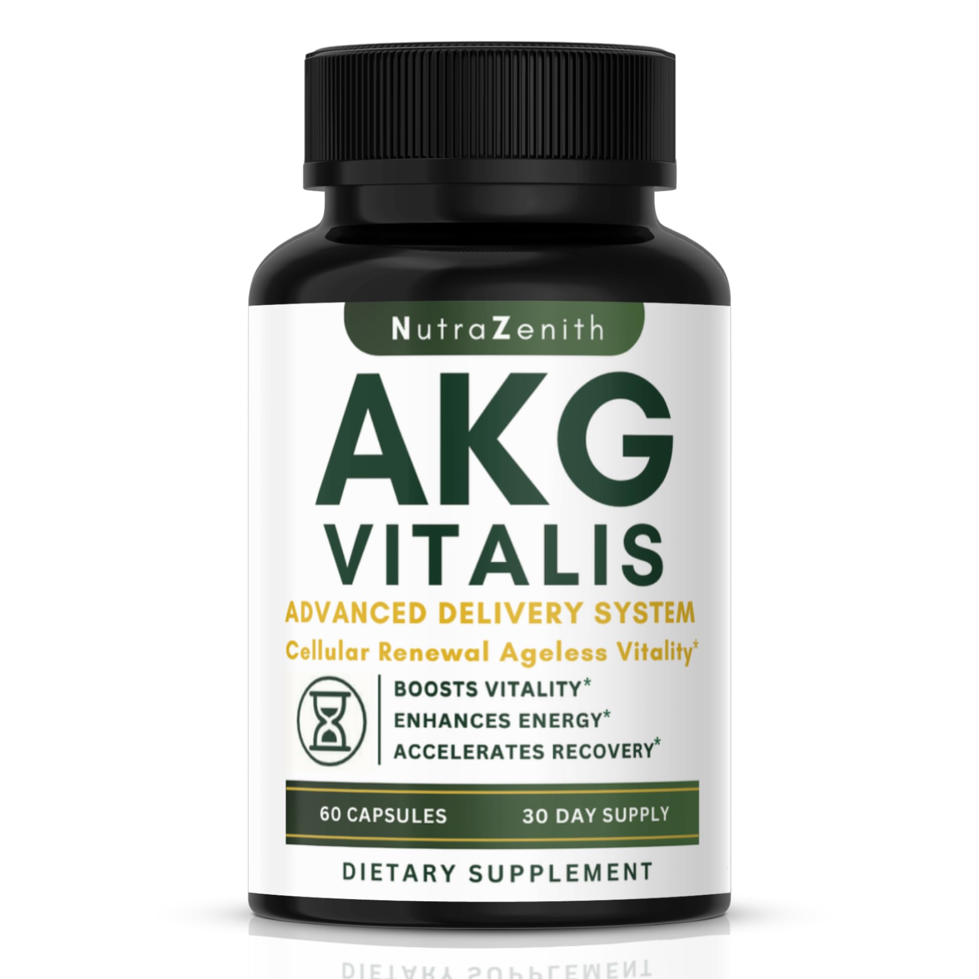 AKG Anti-Aging & Energy Boost Supplement with Vitamin B6, Vitamin C & L-Arginine – 60 Capsules for Youthful Skin, Cellular Renewal & Vitality Support Arazo NutritionAu supplements