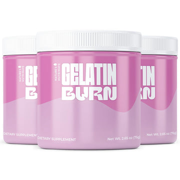 Nature’s NutriWave Gelatin Burn – Natural Powder Supplement with Vitamins, Minerals & Botanical Extracts – Non-GMO, Easy to Mix, USA Made – 2.65Oz, 75g, 30 Servings, 3 Month Supply Nature’s NutriWaveAu supplements