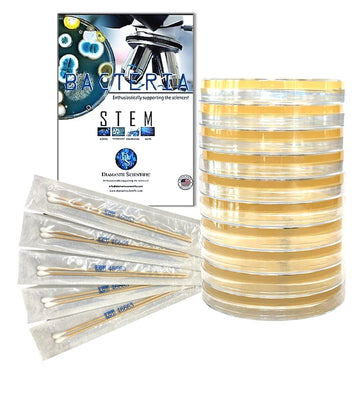 Diamante Scientific Essential Bacteria Kit. Pre-Poured Agar Plates & Swabs. Perfect for Kids. Great for Learning About Microbiology. STEM Education. Experiment Guide eBook Included! Diamante ScientificAu supplements