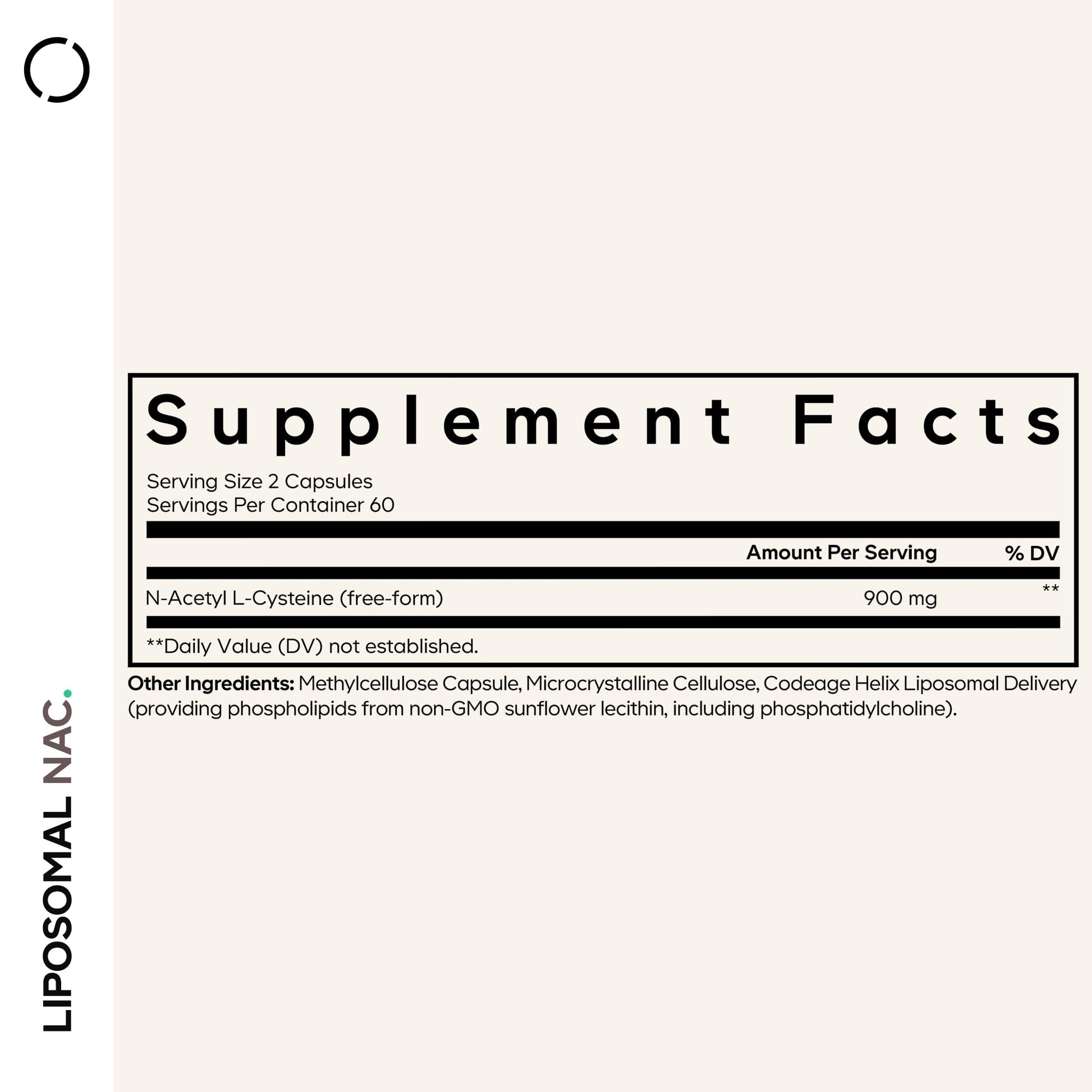 Codeage Liposomal NAC Supplement - N-Acetyl L-Cysteine Amino Acid - 2 Month Supply - Free-Form NAC - Phospholipid Complex - Vegan, Non-GMO, Gluten-Free, Dairy-Free - 120 Capsules CodeageAu supplements