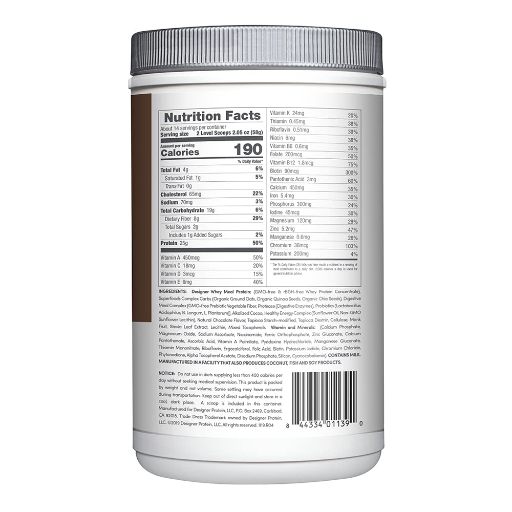 Designer Wellness, Designer Whey Protein Meal Powder with Vitamins, Minerals, and Organ Designer WellnessUS supplements