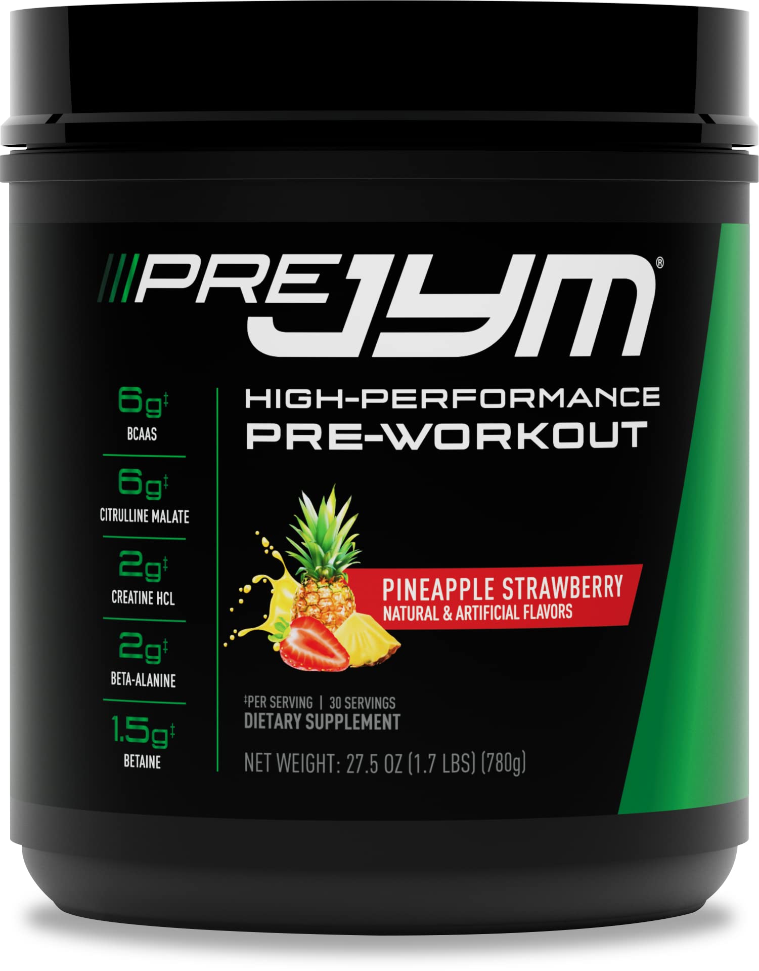 PRE JYM 30 Servings - Pineapple Strawberry JYM Supplement ScienceAu supplements