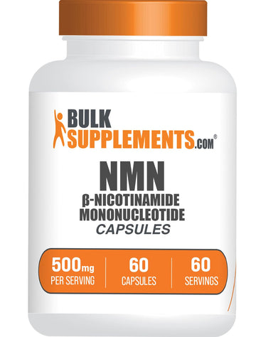 BulkSupplements.com NMN Capsules - Gluten Free, 1 Capsule per Serving (500mg), 60 Count BulkSupplementsAu supplements