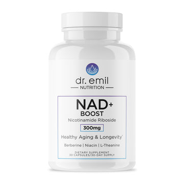 DR. EMIL NUTRITION NAD+ Boost - Nicotinamide Riboside Supplement for Longevity, Healthy Aging & Cellular Regeneration - NAD Supplement with with Berberine, L-Theanine & Niacin - 30-Day Supply DR. EMIL NUTRITIONAu supplements