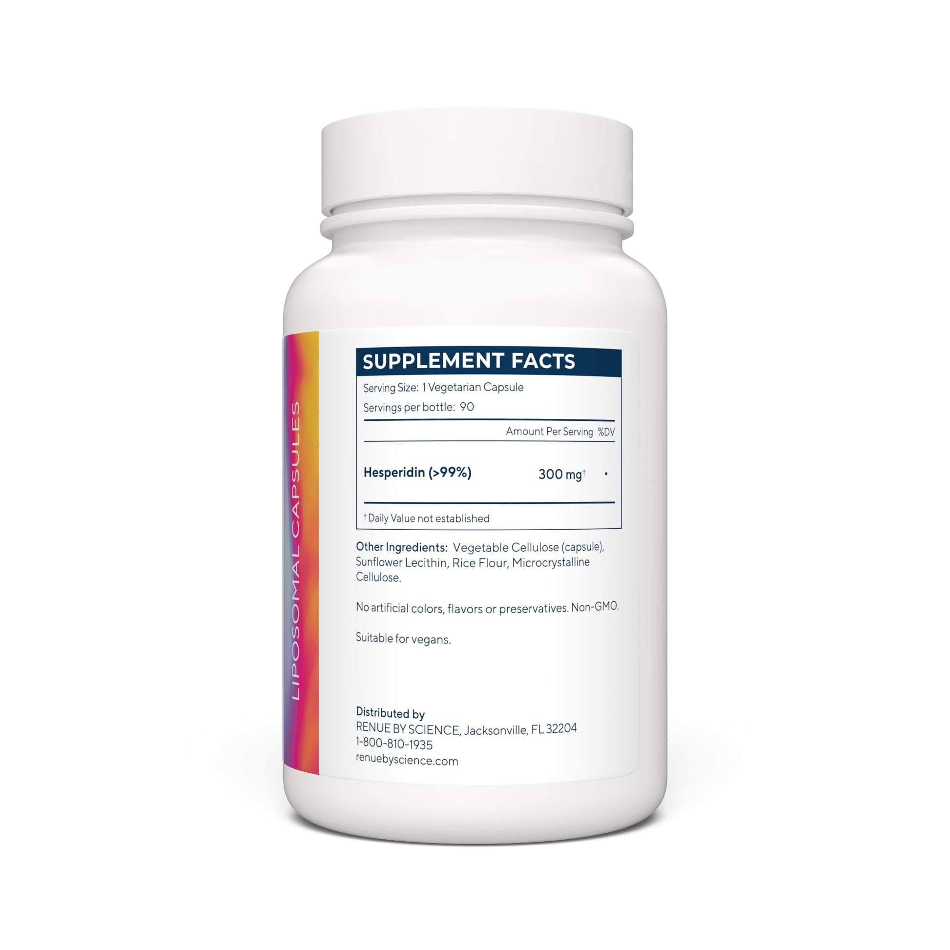 Renue By Science Hesperidin | Liposomal Hesperidin Supplements | 90 High Strength Capsules - 300mg per Serving | Non-GMO | Made in The USA & Third-Party Tested Renue By ScienceUS supplements