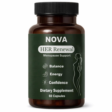 DFTLUUE NOVA Menopause Relief Support for Her - Probiotic Estrogen Balance Formula with Curcuminoids & Botanical Extracts – Supports Hormonal Balance, Comfort & Daily Well-Being – 60 Capsules (1) DFTLUUEAu supplements