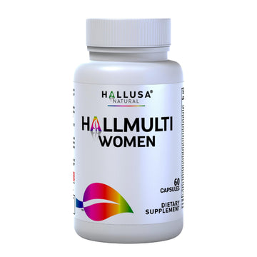 Women’s Multivitamin 18+ Vitamins & Minerals | Biotin, Folic Acid, Zinc, Calcium, Magnesium & Vitamin D | Hair, Skin & Nails Support, Energy Hallusa NaturalUS supplements
