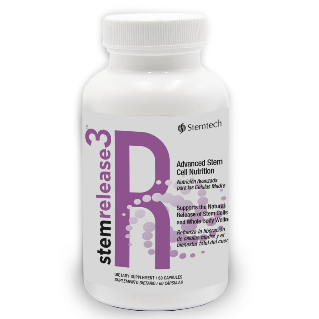 Stemtech Stemrelease3 Cutting-Edge Stem Cell Nutrition for Natural Renewal and Youthful Vitality, Exclusive Blend for Enhanced Telomere Health, 60 Capsules StemTechAu supplements