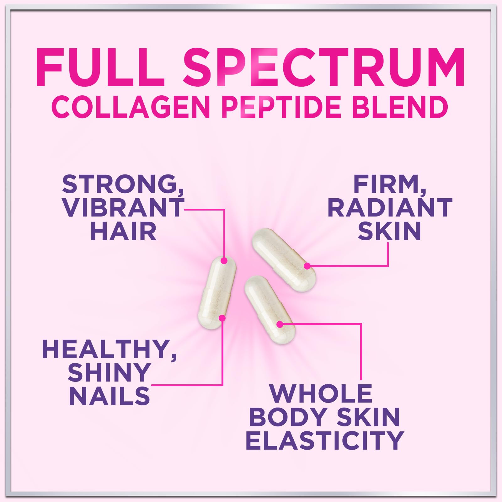 Multi Collagen Supplement 2400 mg - Types I, II, III, V & X Multi Collagen Peptides Pills for Women & Men, Hydrolyzed Collagen Supplements, Hair, Skin, Nail, & Joint Support Supplement, 60 Capsules Hello Lovely!Au supplements