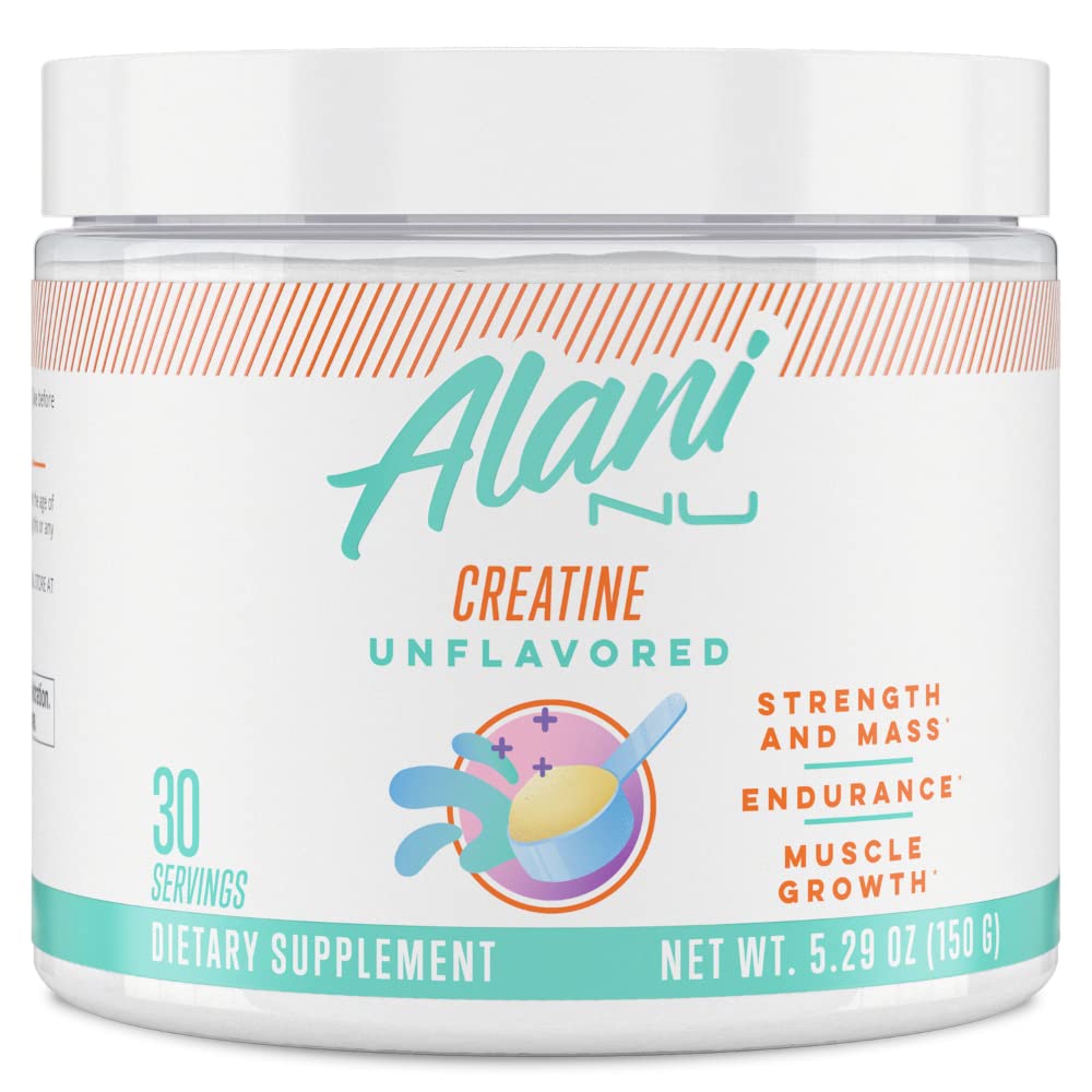 Alani Nu Creatine Monohydrate Powder and Pre Workout Breezeberry Powder Bundle Alani NuUS supplements