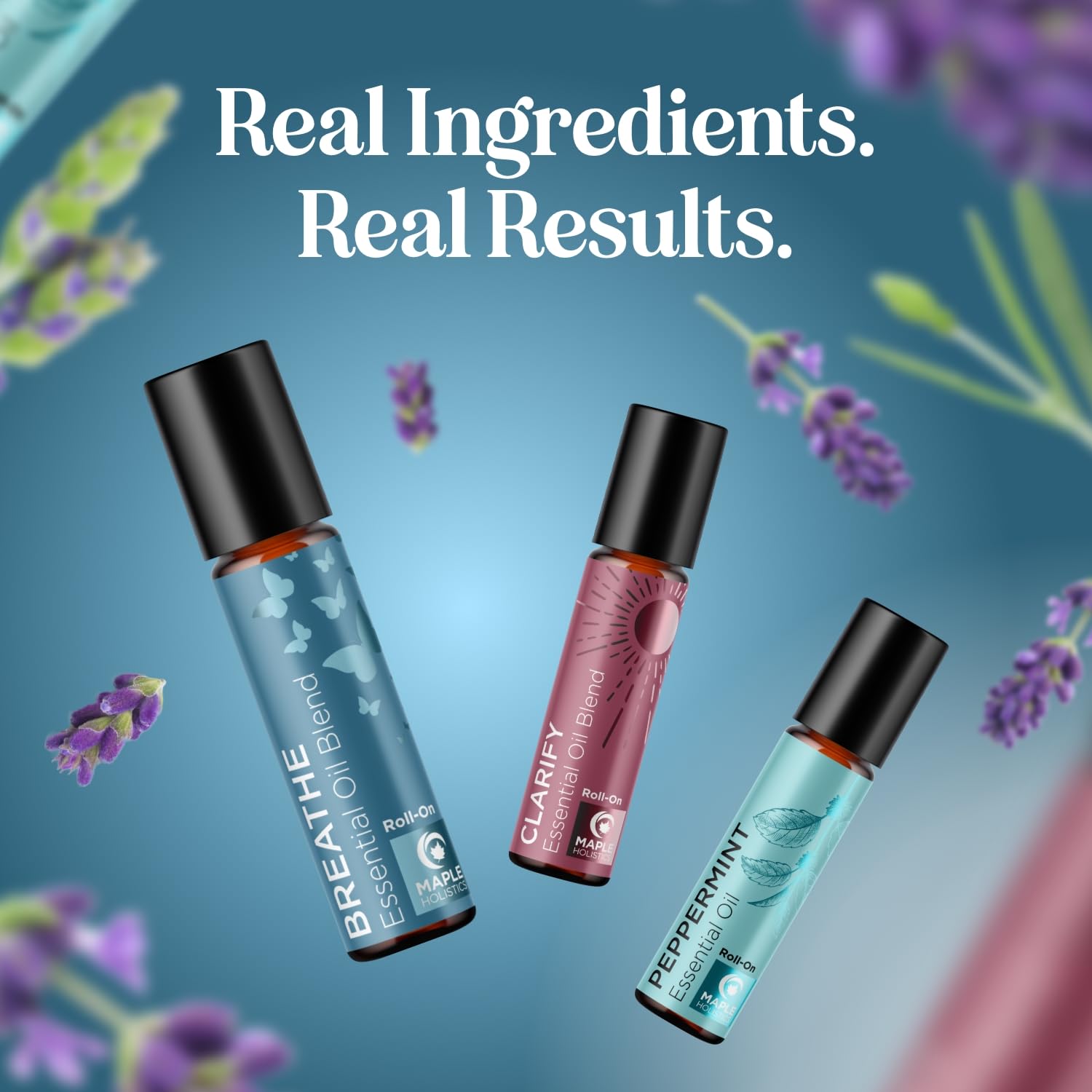 Headache Roll on Essential Oils - Aromatherapy Essential Oils Sets Variety Pack with Peppermint Clarify Maple HolisticsAu supplements