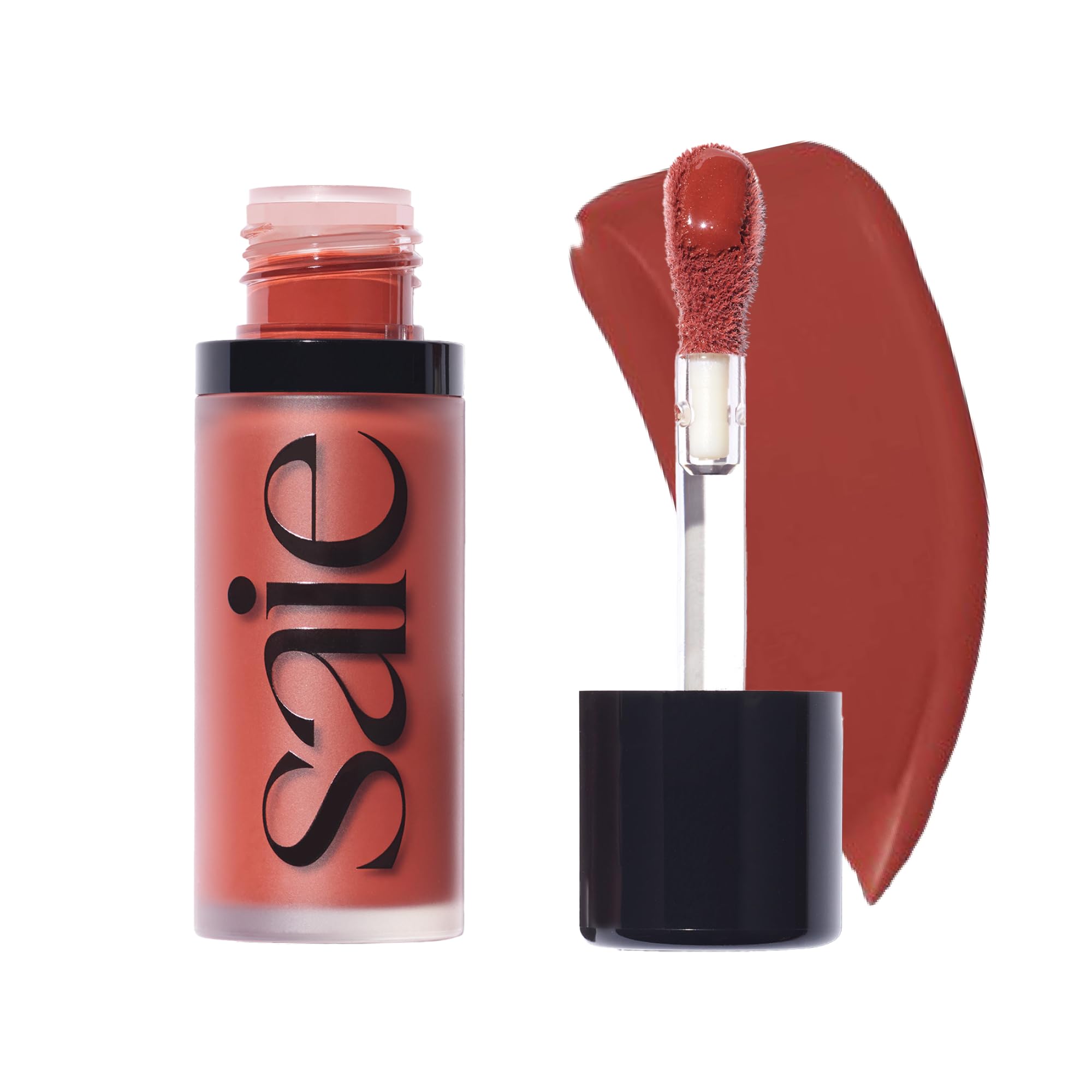 Saie Dew Liquid Blush for Cheeks - Hydrating Cream Blush Stick with a Blendable + Buildable Formula - Skincare Infused Dewy Cheek Tint for a Natural Flush - Glowy Makeup Essential - Spicy (.40 oz) SaieAu supplements