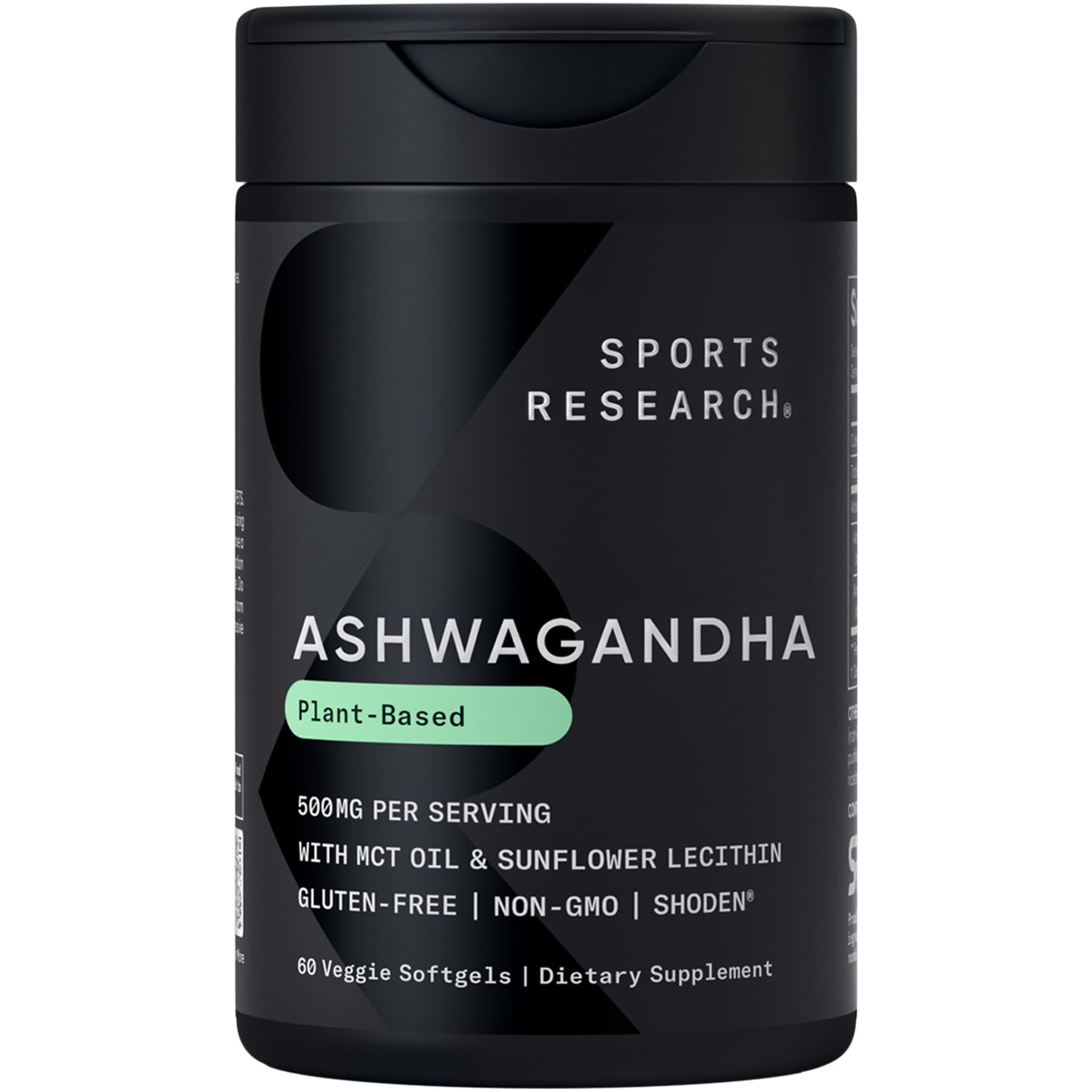 Sports Research® Ashwagandha Softgels with Coconut MCT Oil - Natural Adaptogen Made with Shoden® Ashwa for Relaxation, Calm & Sleep Support - Gluten Free & Vegan Friendly - 60 Count Sports ResearchAu supplements