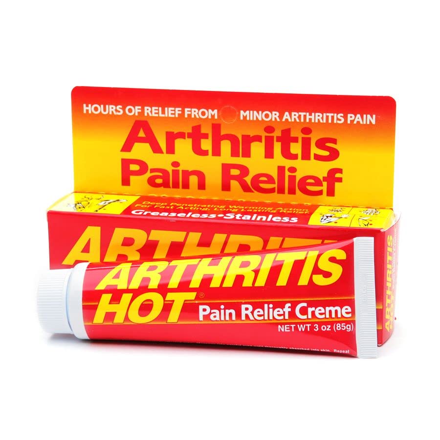 Arthritis Hot Pain Relief Creme 3 oz (Pack of 3) Marble MedicalAu supplements