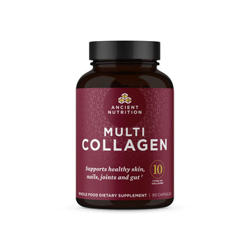 Ancient Nutrition Collagen Peptides Pills, Hydrolyzed Multi Collagen Supplement, Types I, II, II, V & X, Supports Healthy Skin and Nails
