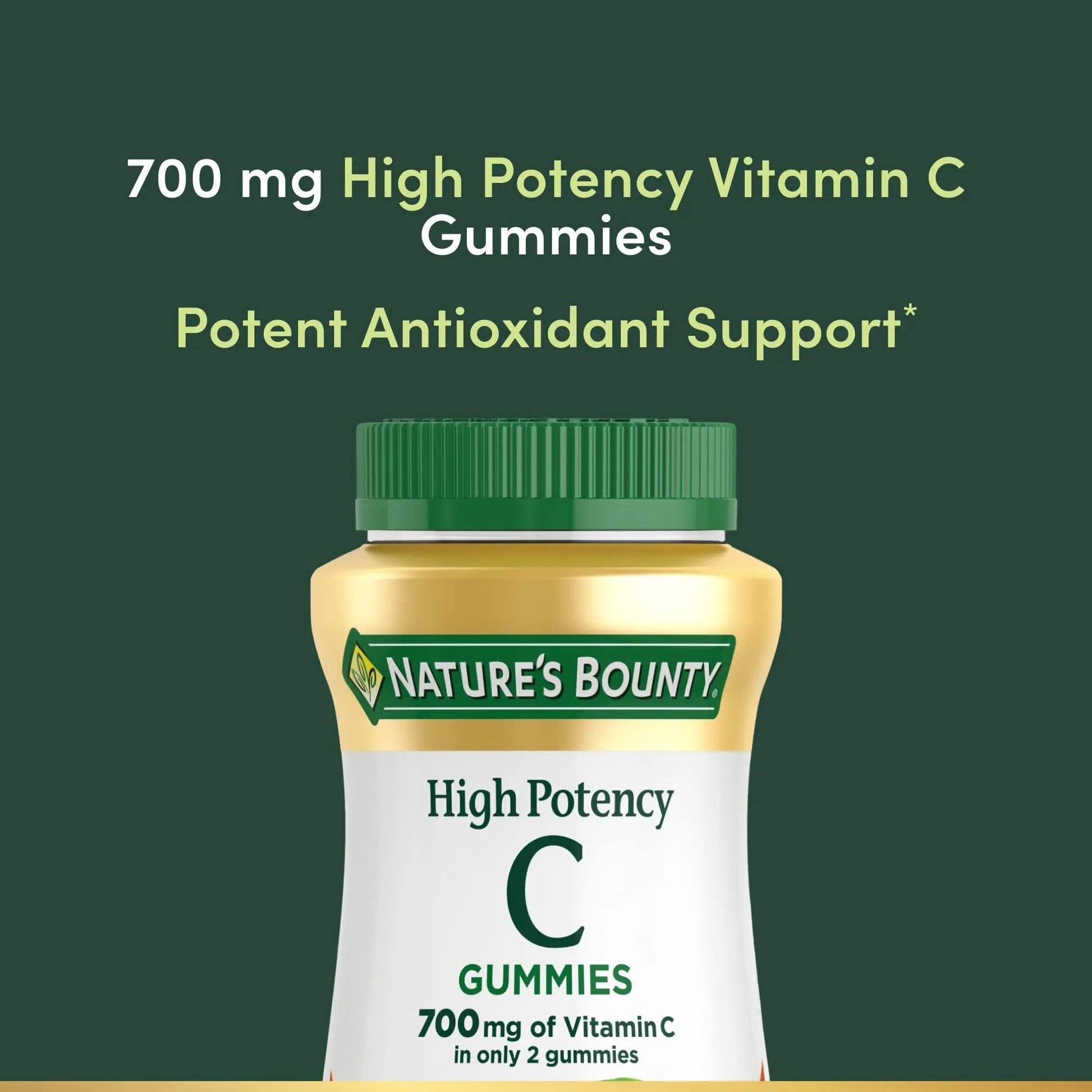 Nature’s Bounty Vitamin C Gummies 700mg, High Potency Vitamin C Chewable Gummies for Adults, Immune Support Supplement Nature's BountyAu supplements