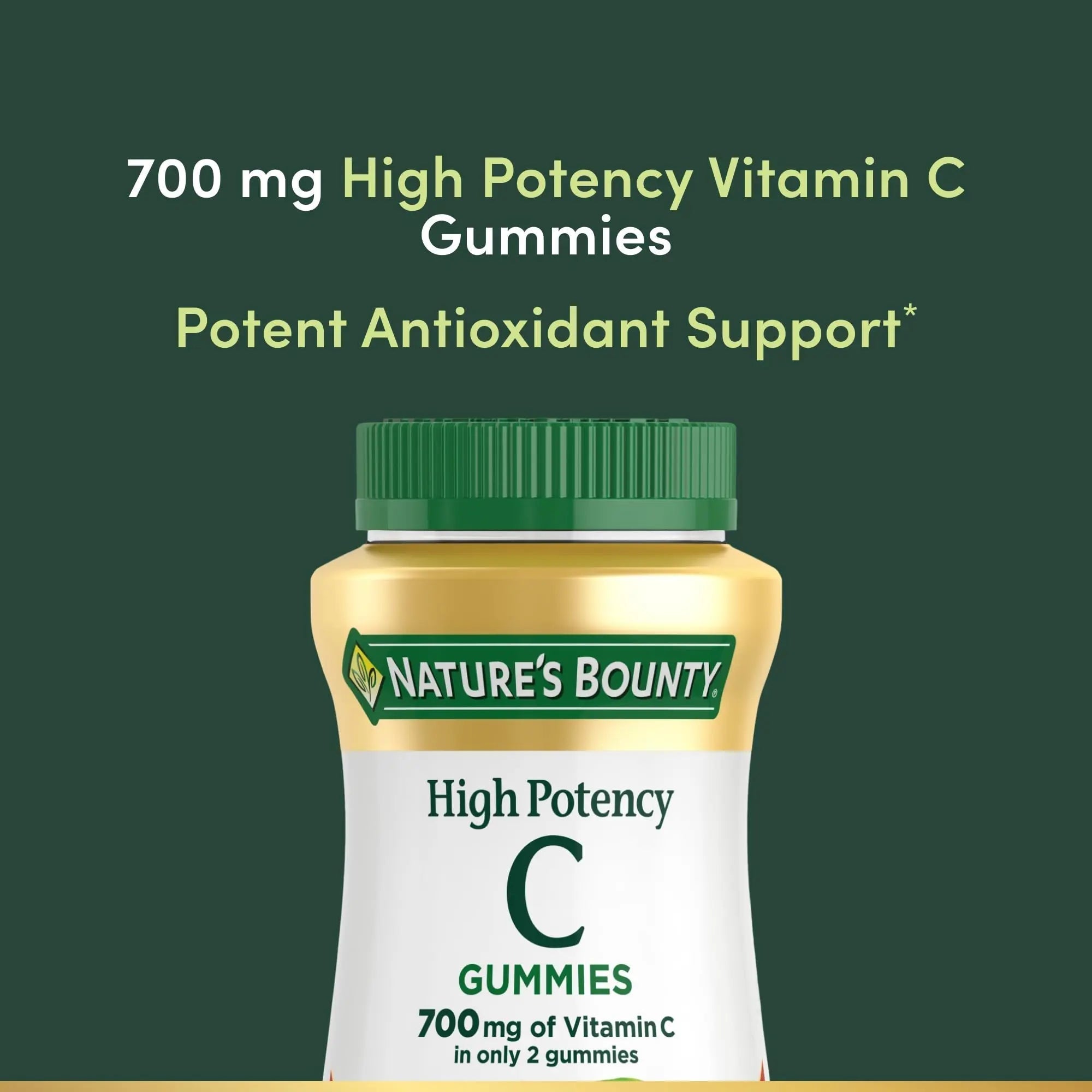 Nature’s Bounty Vitamin C Gummies 700mg, High Potency Vitamin C Chewable Gummies for Adults, Immune Support Supplement Nature's BountyAu supplements