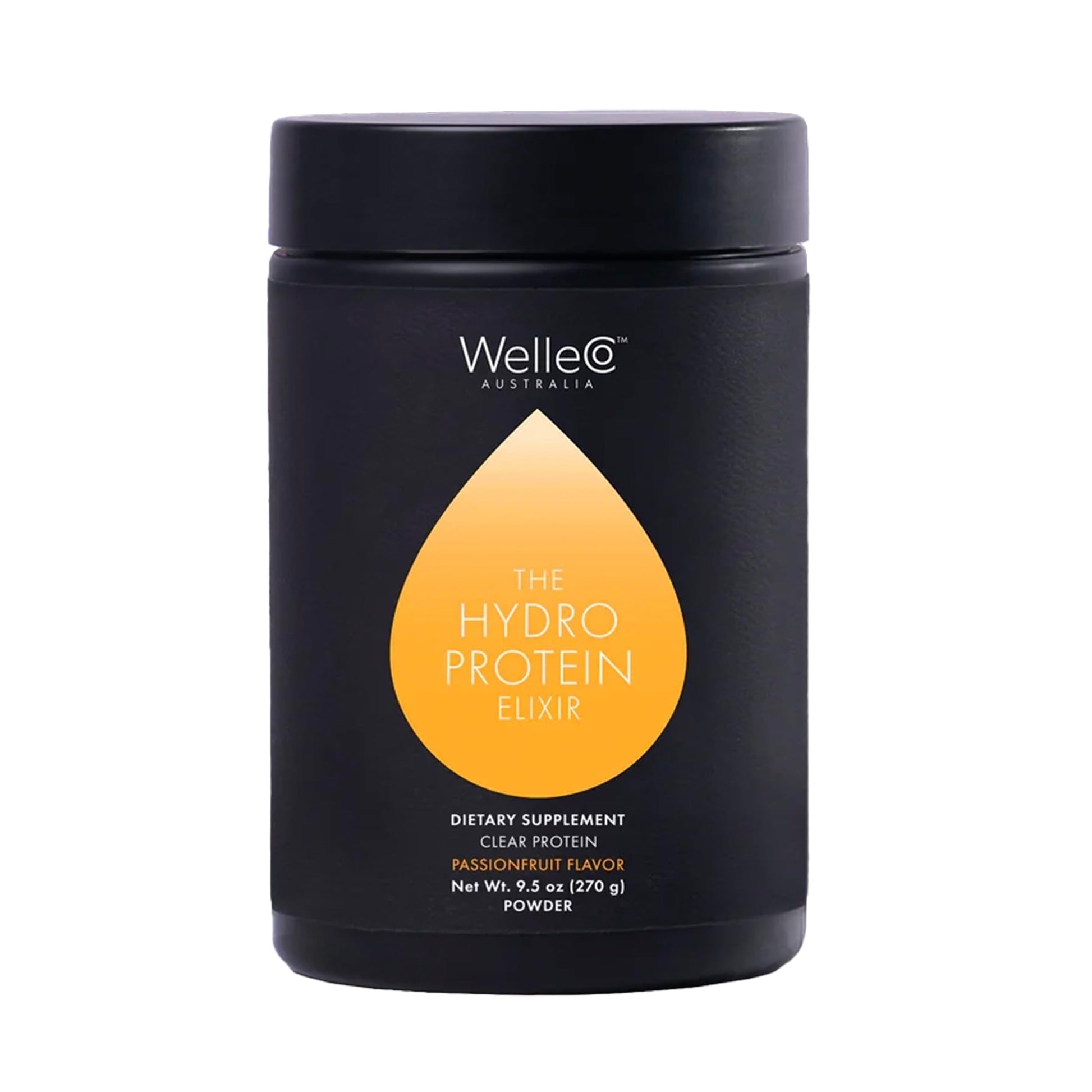 WelleCo HydroProtein Elixir, Potassium Electrolyte Powder with 15g Vegan Protein for Energy, Healthy Hair, Skin & Nails, Easy to Digest Powdered Electrolytes, Passionfruit, 9.5oz Jar WelleCoAu supplements