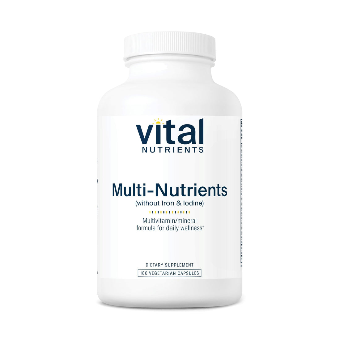 Vital Nutrients Multi-Nutrients (No Iron or Iodine) - Comprehensive Vegetarian Daily Multivitamin and Mineral Formula with Potent Antioxidants* - Gluten, Dairy, Soy Free - Non-GMO - 180 Capsules Vital NutrientsAu supplements