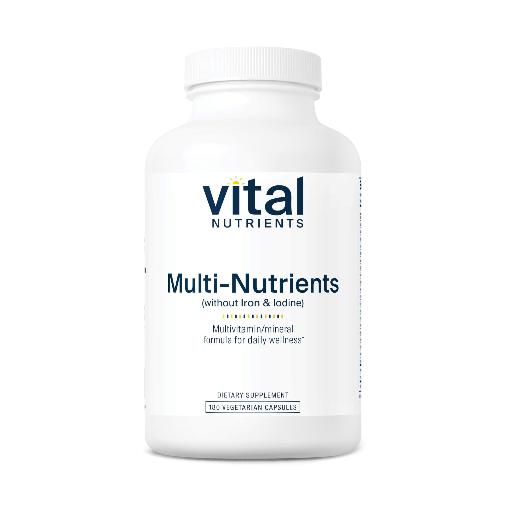 Vital Nutrients Multi-Nutrients (No Iron or Iodine) - Comprehensive Vegetarian Daily Multivitamin and Mineral Formula with Potent Antioxidants* - Gluten, Dairy, Soy Free - Non-GMO - 180 Capsules Vital NutrientsAu supplements