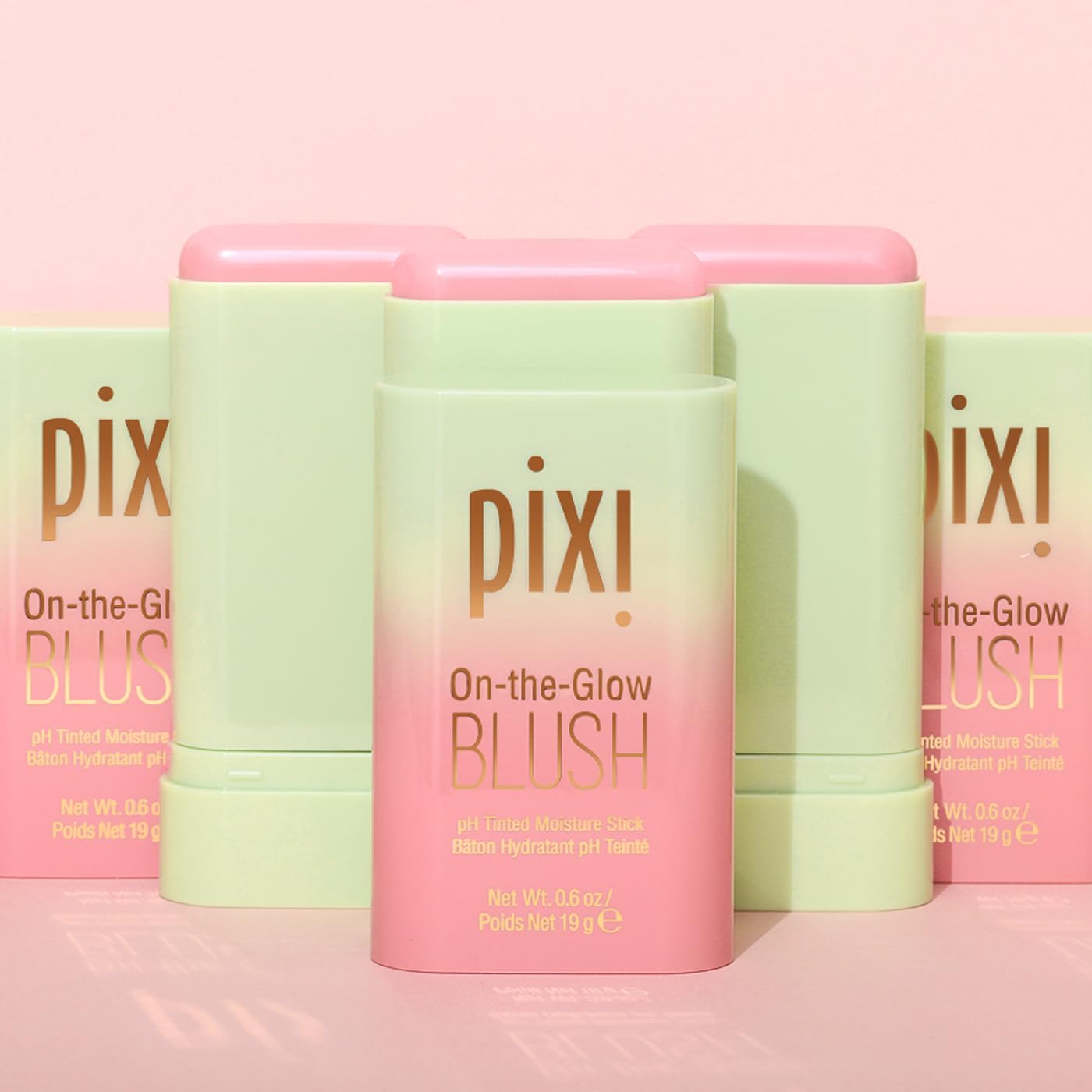 Pixi On-the-Glow Blush Stick in CheekTone, pH Reactive Hydrating Tinted Moisture Stick for Cheeks and Lips with Ginseng, Aloe Vera and Fruit Extracts, Twist-Up Design, Paraben-Free, 19g / 0.6 oz PixiAu supplements