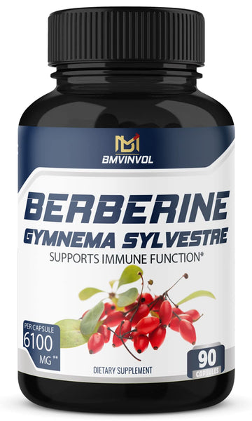BMVINVOL 5-in-1 Berberine Supplement 6100mg with Ceylon Cinnamon, Gymnema BMVINVOLUS supplements