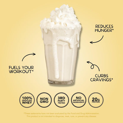 Clean Simple Eats Simply Vanilla Whey Protein Powder, Natural Sweetened and Cold-Proce Clean Simple EatsUS supplements