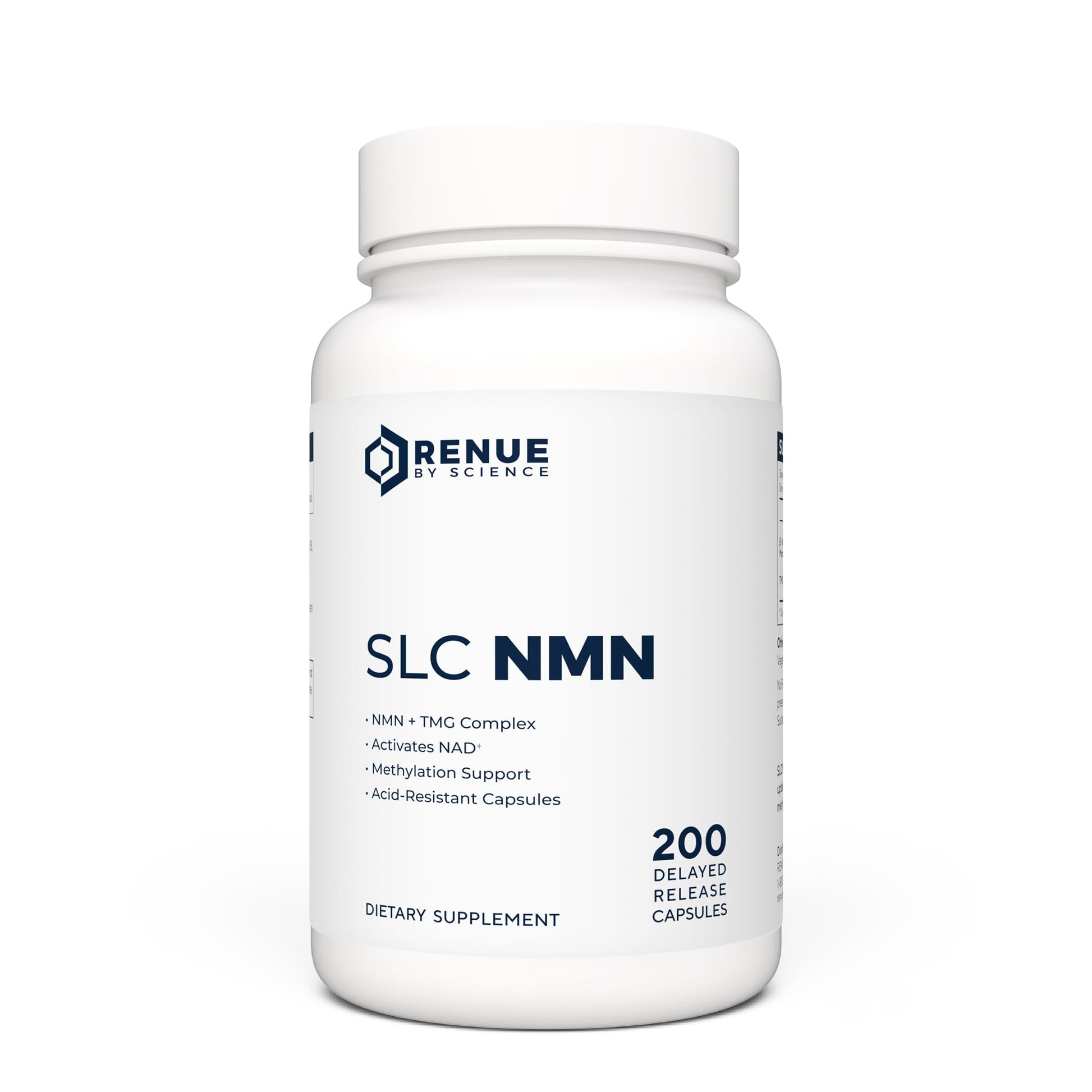 Renue By Science NMN Supplement | 200 SLC Enteric Capsules - 250mg Nicotinamide Mononucleotide per Serving | Delayed Release for Increased Absorption | Manufactured in The USA Renue By ScienceUS supplements