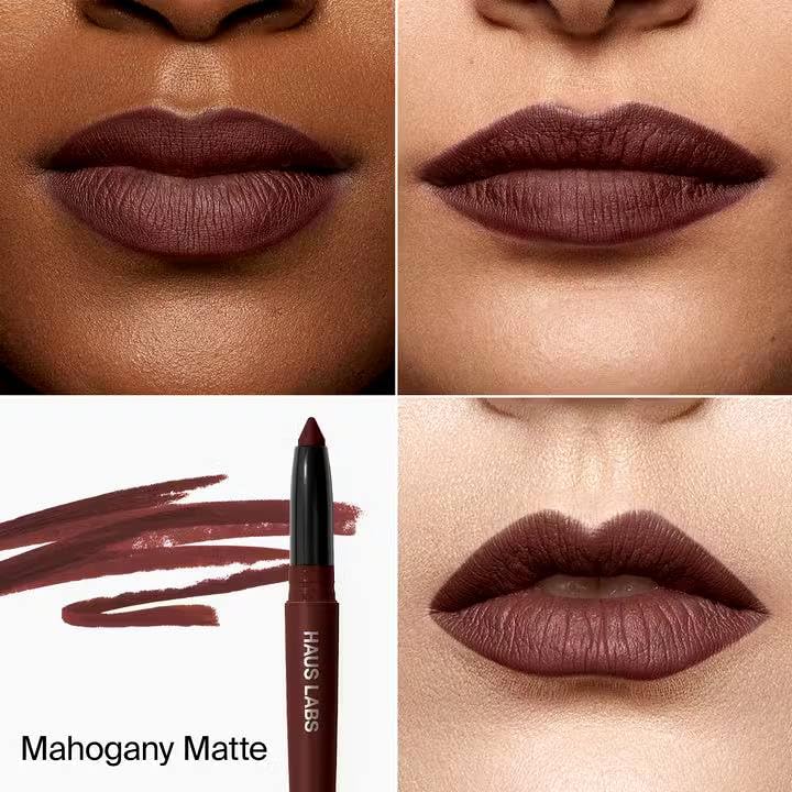 HAUS LABS BY LADY GAGA Le Monster Lip Crayon - Mahogany Matte & ENTEL Aloe vera Sheet Masque (BONUS) HAUS LABS BY LADY GAGAAu supplements