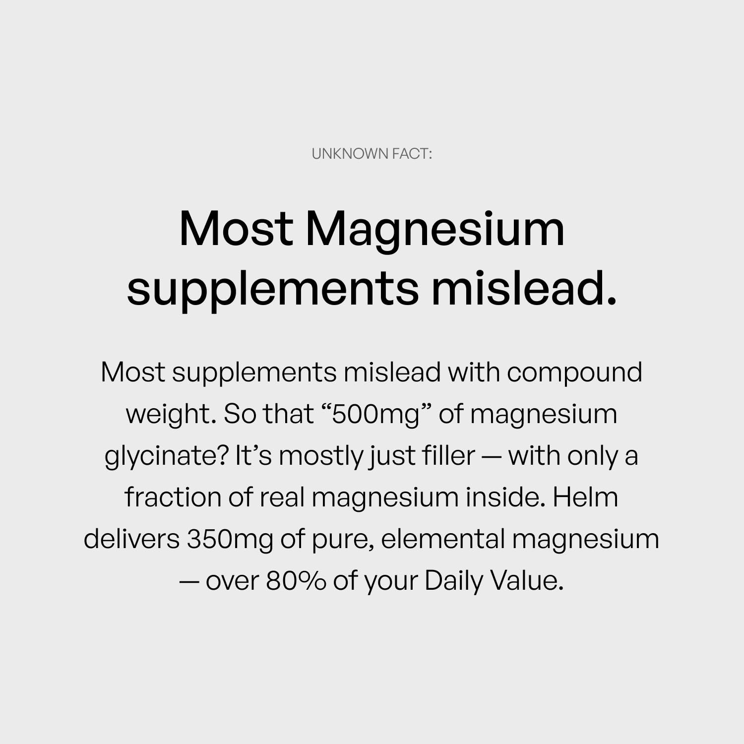 Pure Magnesium Glycinate - Magnesium for Sleep, Stress, Muscle & Nerve Support - High-Absorption, Non-GMO, Vegan - 90 Capsules (350mg) Helm NutritionAu supplements