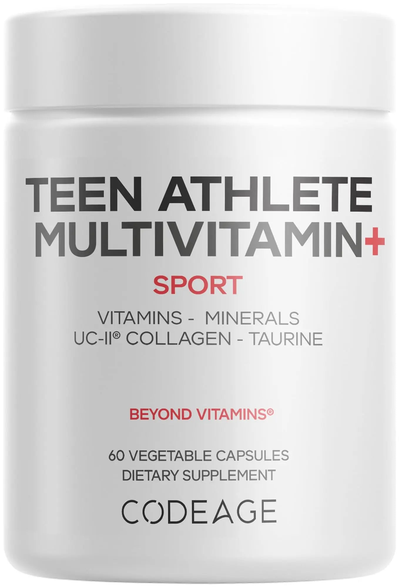 Codeage Teen Athlete Multivitamin+ Sports Supplement - Creatine, Methylated B Vitamins, Taurine, UC-II Collagen CodeageAu supplements