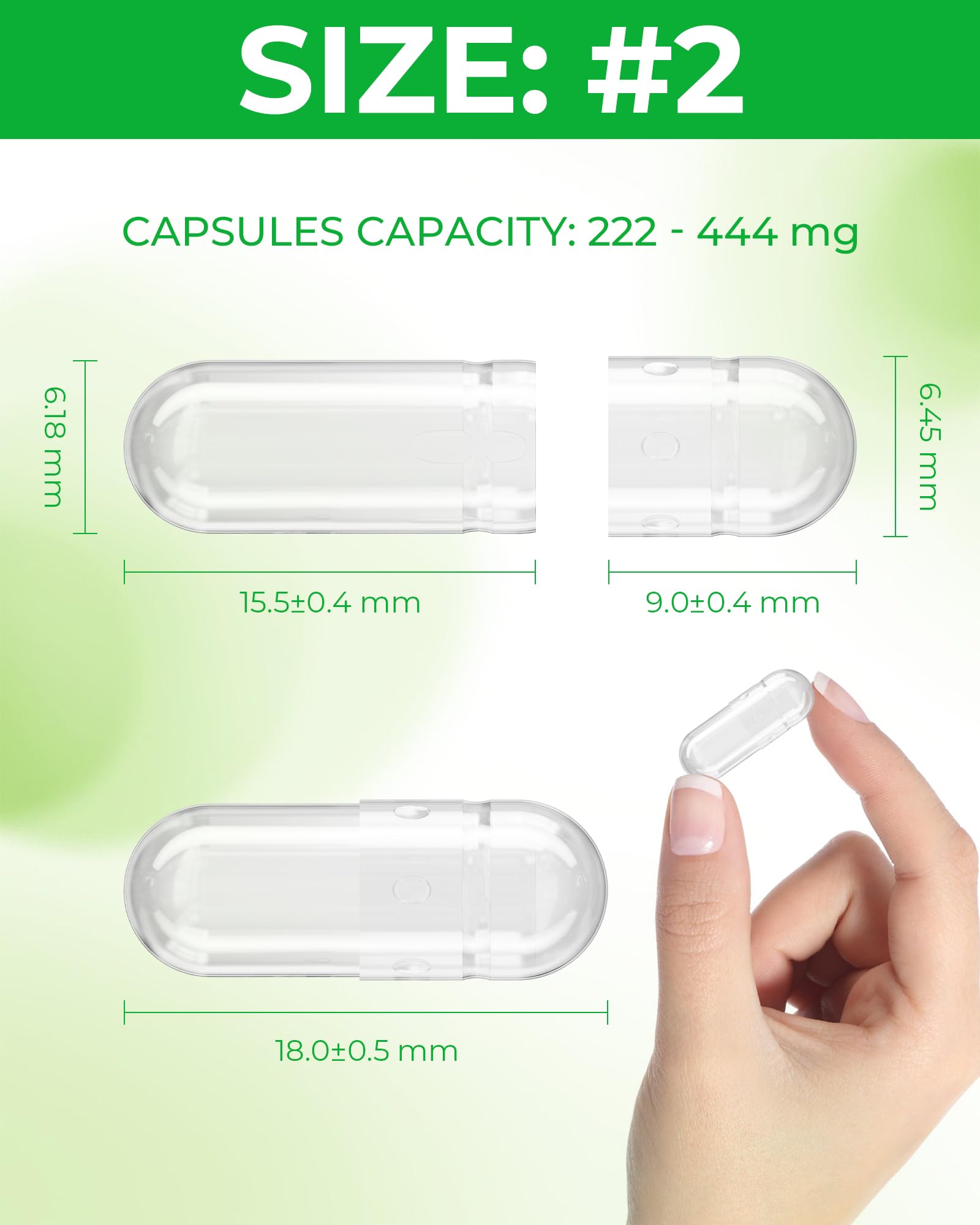 Angtai JN Vegan Empty Pill Capsules Size 2 Plant Based Clear (100 Count) Gluten Free, Non-GMO, Halal Certified Caps Filling Kit with 2 Spoons for Vegetarian DIY Your Own Supplements Angtai JNAu supplements