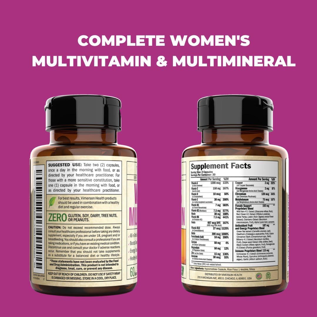 Multivitamin for Women - Womens Multivitamin & Multimineral Supplement Vimerson HealthAu supplements