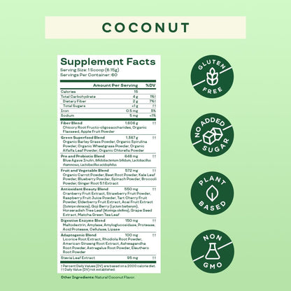Bloom Nutrition Super Greens Powder Smoothie & Juice Mix - Probiotics for Digestive Bloom NutritionUS supplements