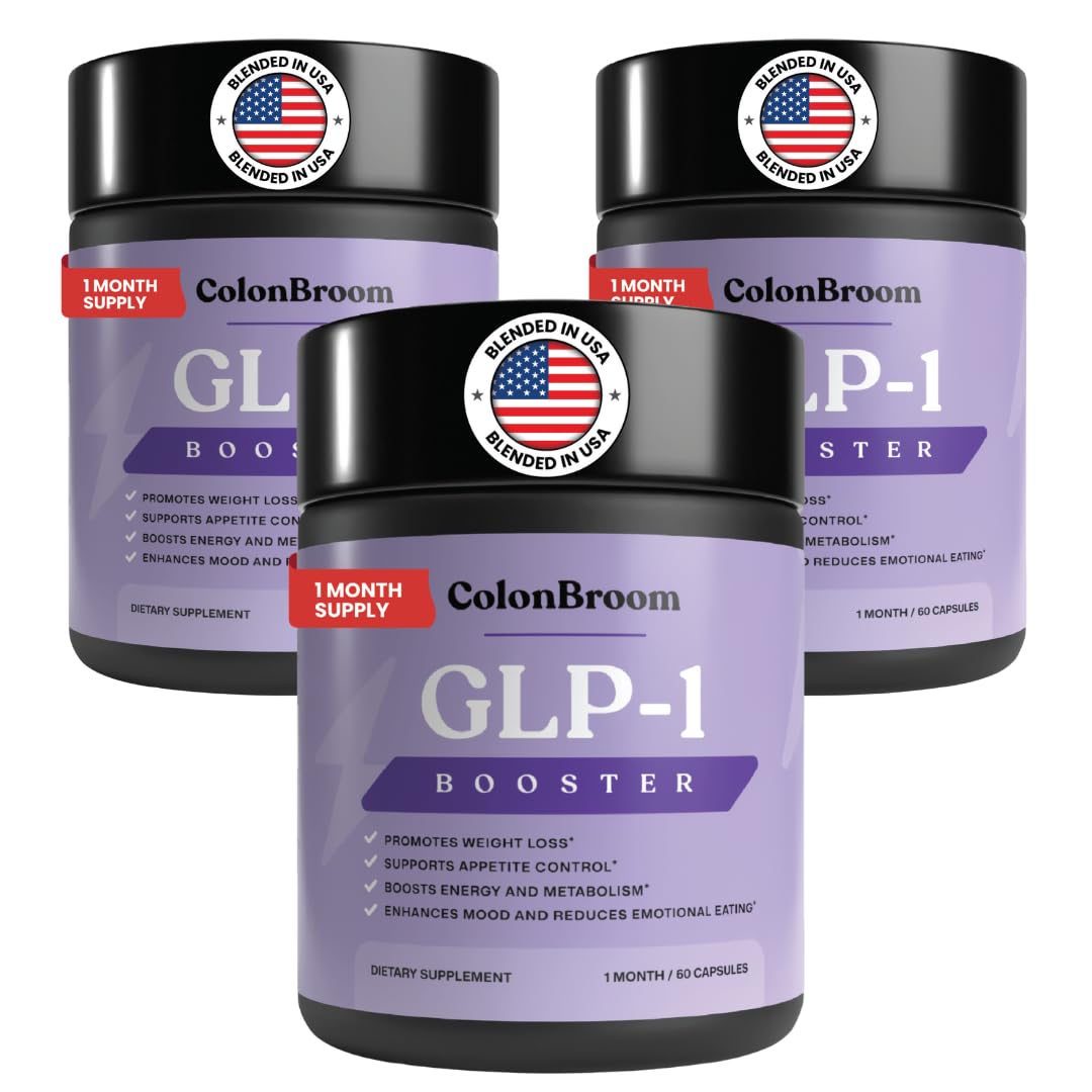 ColonBroom GLP-1 Weight Management Supplement for Women & Men - GLP1 Supports Gut Health, Metabolic Wellness & Appetite Regulation - Vegan, Gluten-Free Diet Capsules | 180 Count (New Formula) ColonBroomAu supplements
